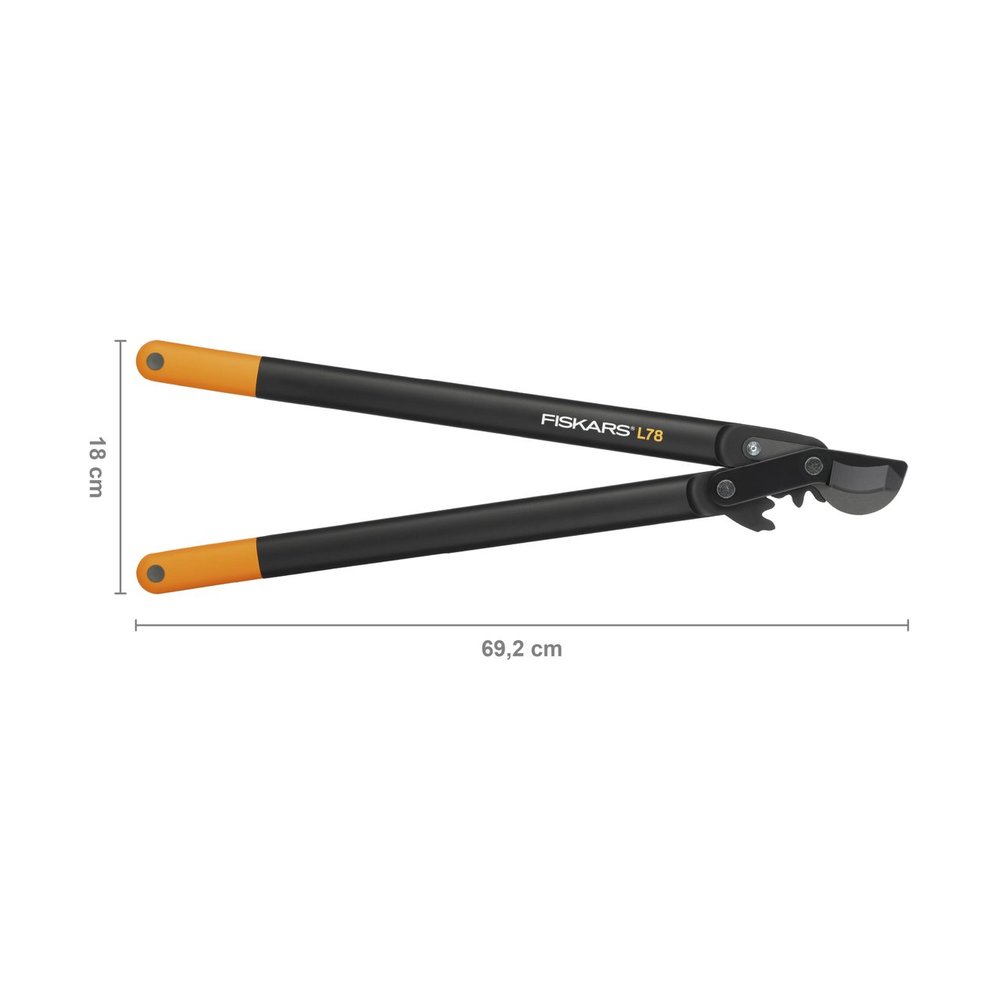 Fiskars Bypass Dal Kesme Makası Çengel Başlı (L) L78