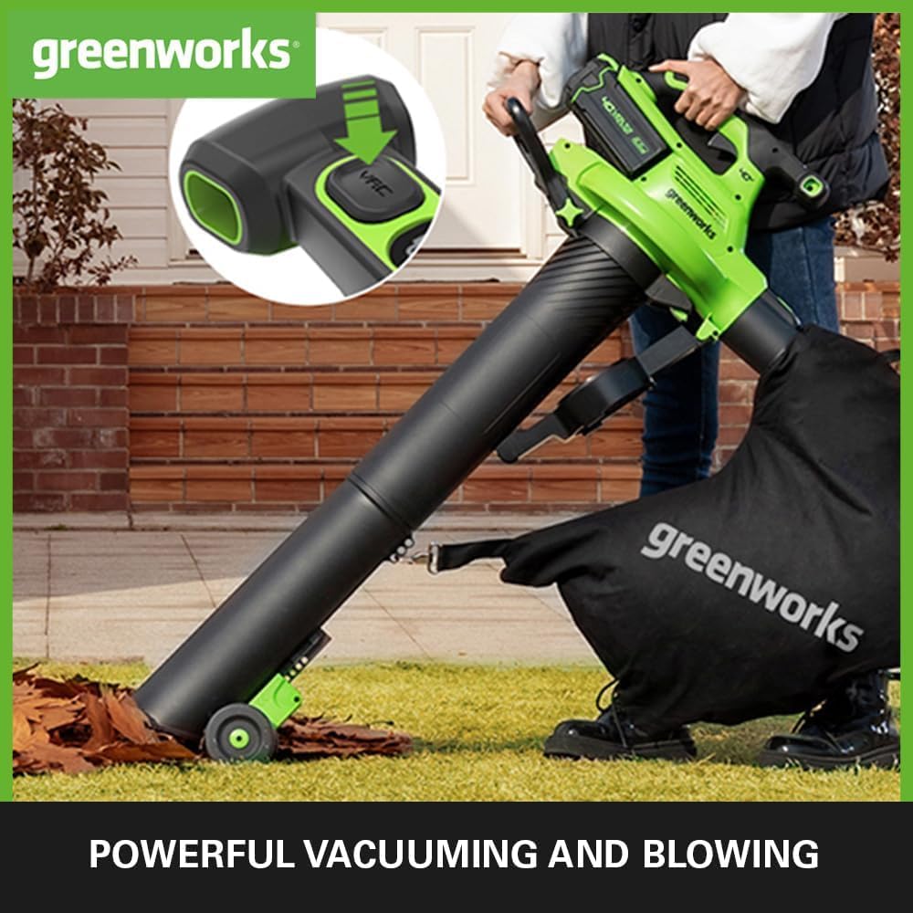 Greenworks 40V Akülü Üfleme / Toplama Makinesi — görsel 2